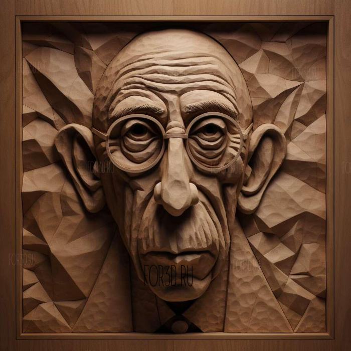 Igor Stravinsky 2 stl model for CNC